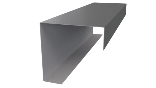 Декоративная накладка угловая 20x60x60x20 мм, 7037 пыльно-серый глянцевый