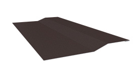 Планка крепёжная фальц 50x17x29 мм, 8017 шоколадно-коричневый PUR Pruf