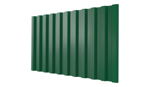 Профнастил С21 1051/1000x0,45 мм, 6029 мятно-зеленый глянцевый