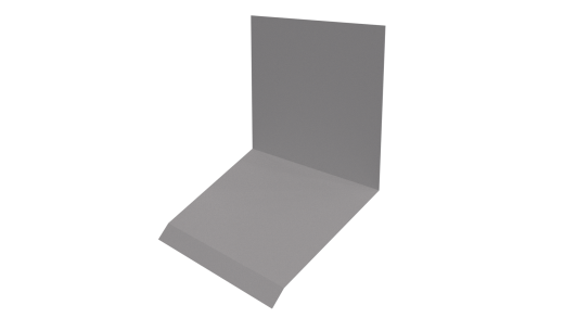 Планка примыкания верхняя к стене фальц 150x130x20 мм, 7047 телегрей 4 глянцевый