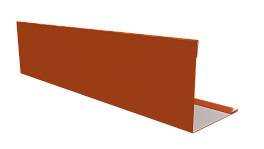 Планка завершающая 10x50x50x10 мм, 2004 оранжевый глянцевый