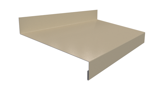 Отлив простой 20х100х20 мм, 1018 цинково-жёлтый глянцевый