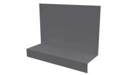 Примыкание боковое фальц 25x65x130 мм, 7004 сигнальный серый глянцевый