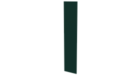 Крепежная планка 10x40x10 мм, 6005 зеленый мох глянцевый