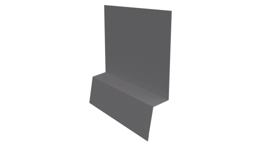 Планка стартовая фальц 135x30x55 мм, 7004 сигнальный серый глянцевый