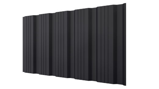 Профнастил К20 1195/1130x0,45 мм, 9005 черный янтарь матовый
