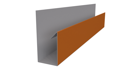 Планка П-образная 30x20x2000 мм, 2011 насыщенный оранжевый глянцевый