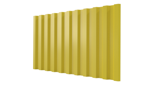 Профнастил С21 1051/1000x0,3 мм, 1018 цинково-желтый глянцевый