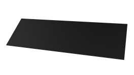 Планка завершающая 65x2000 мм, 9005 черный янтарь матовый
