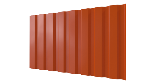 Профнастил С20A 1150/1100x0,65 мм, 2004 оранжевый глянцевый
