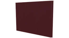 Лайн Про Гофр 200/176x0,5 мм, 3005 винно-красный глянцевый