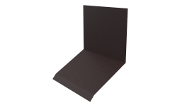 Планка примыкания верхняя к стене фальц 150x130x20 мм, 8017 шоколадно-коричневый PUR Pruf