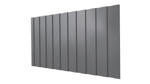 Профнастил С8 1200/1150x0,4 мм эконом, 7037 пыльно-серый глянцевый