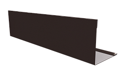 Планка завершающая 10x50x50x10 мм, 8017 шоколадно-коричневый глянцевый