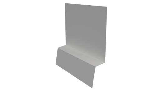 Планка стартовая фальц 135x30x55 мм, 9003 сигнальный белый глянцевый