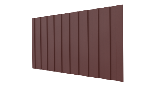 Профнастил С8 1200/1150x0,45 мм, 3009 оксид красный матовый