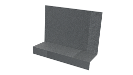 Примыкание боковое фальц 25x65x130 мм, цинк