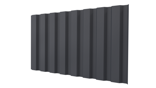 Профнастил С20A 1150/1100x0,45 мм, 7024 графитовый серый матовый