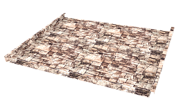 Фальцевая кровля 562/550x0,45 мм, Дикий камень