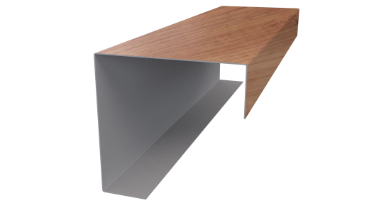 Декоративная накладка угловая 20x60x60x20 мм, Золотой орех 3D