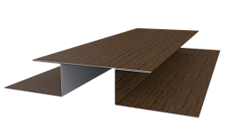 Планка стыковочная сложная Блок-хаус 110x2000 мм, Дуб Сантана 3D