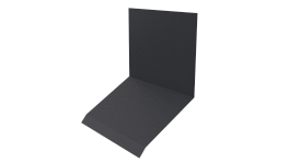 Планка примыкания верхняя к стене фальц 150x130x20 мм, 7024 графитовый серый PUR Pruf