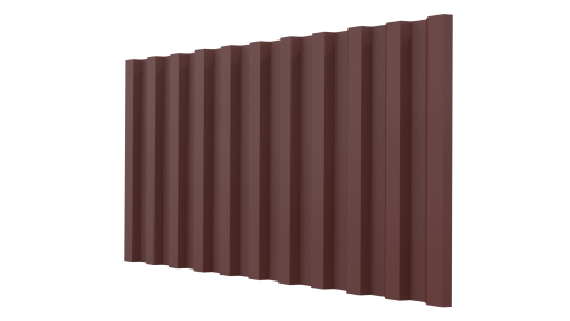 Профнастил С21 1051/1000x0,45 мм, 3009 оксид красный матовый
