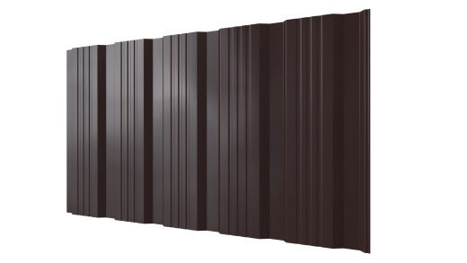 Профнастил К20 1195/1130x0,5 мм, 8017 шоколадно-коричневый глянцевый