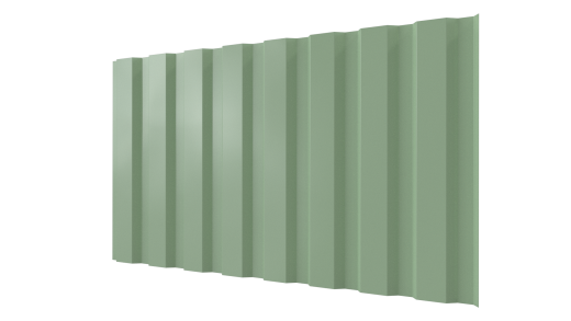 Профнастил С20A 1150/1100x0,45 мм, 6019 бело-зеленый глянцевый