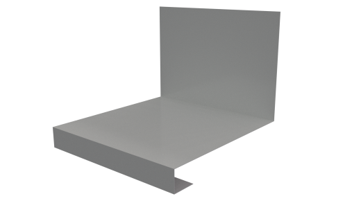 Планка примыкания нижняя к трубе фальц 140x200 мм, 7035 светло-серый глянцевый