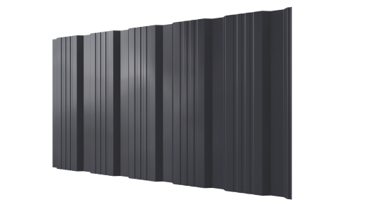 Профнастил К20 1195/1130x0,4 мм эконом, 7024 графитовый серый глянцевый