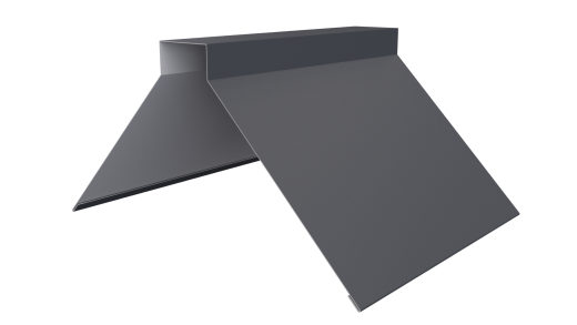 Конёк фигурный 150x150x2000 мм, 7024 графитовый серый матовый