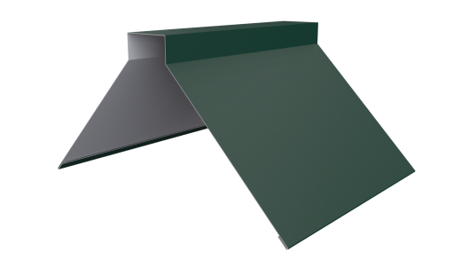 Конёк фигурный 150x150x2000 мм, 6005 зеленый мох матовый