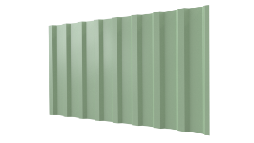 Профнастил С20B 1150/1100x0,65 мм, 6019 бело-зеленый глянцевый