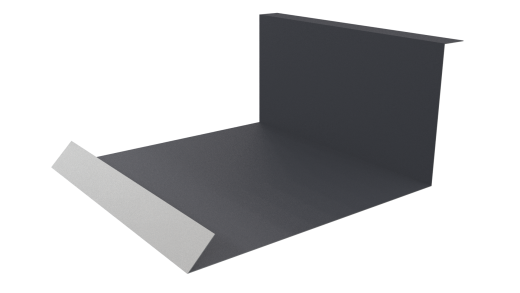 Планка примыкания нижняя 100x200x2000 мм, 7024 графитовый серый матовый
