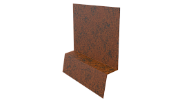 Планка стартовая фальц 135x30x55 мм, Картэн