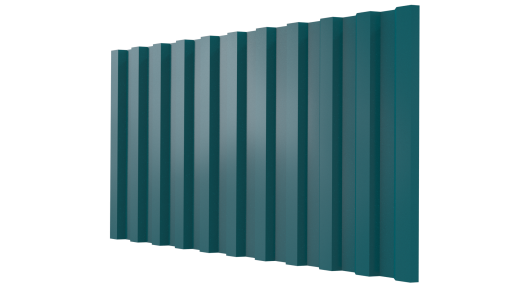 Профнастил С21 1051/1000x0,3 мм, 5021 водная синь глянцевый