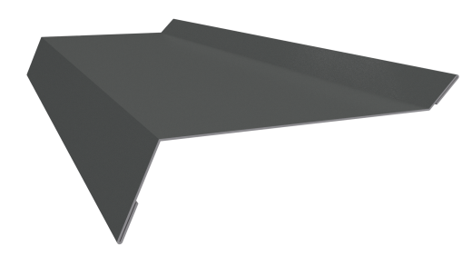 Планка примыкания в штробу 20x60x10 мм, 7005 мышино-серый глянцевый