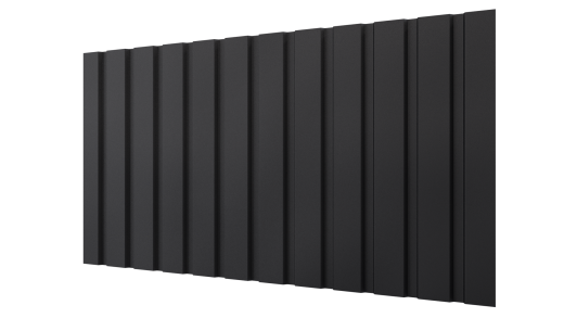 Профнастил С10 1155/1100x0,45 мм, 9005 черный янтарь матовый