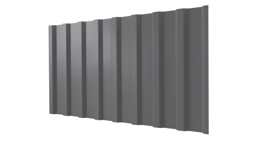 Профнастил С20B 1150/1100x0,45 мм, 7037 пыльно-серый глянцевый