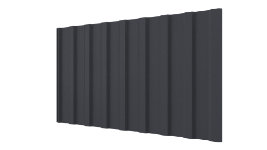 Профнастил С20R 1150/1100x0,5 мм, 7024 графитовый серый стальной бархат