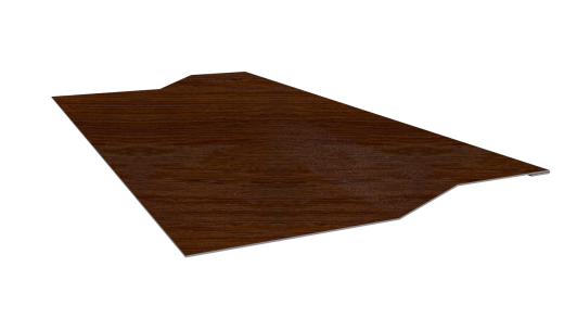 Планка крепёжная фальц 50x17x35 мм, Золотистый дуб 3D