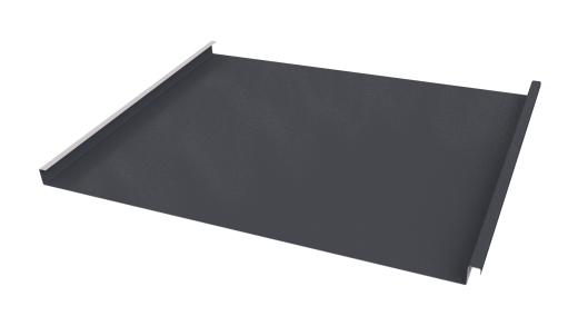 Фальцевая кровля 562/550x0,5 мм, 7024 графитовый серый PUR Pruf