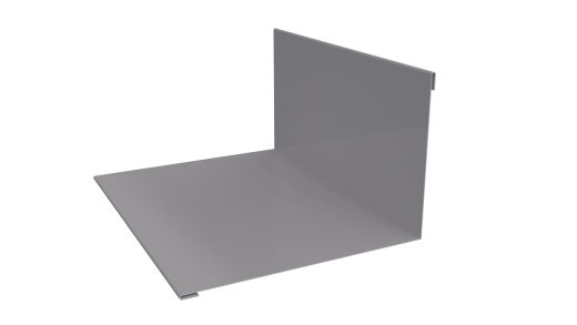 Планка примыкания верхняя 100x150x2000 мм, 7004 сигнальный серый глянцевый