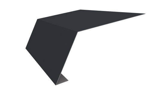 Планка карнизная 100x65x2000 мм, 7024 графитовый серый глянцевый