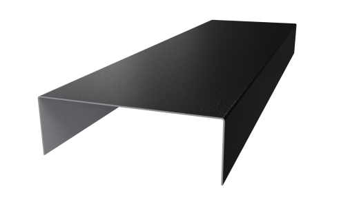 Декоративная накладка 20x60x20 мм, 9005 черный янтарь глянцевый