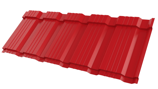Профиль Пегас 1195/1130x0,4 мм, 3020 транспортный красный глянцевый