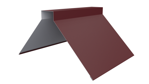 Конёк фигурный 150x150x2000 мм, 3005 винно-красный матовый