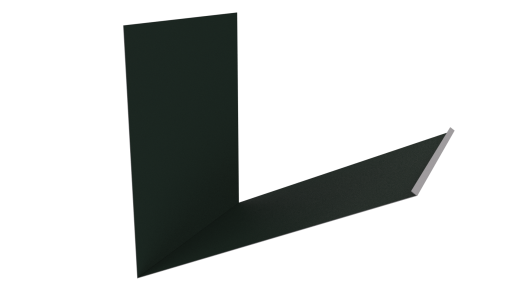 Планка примыкания верхняя к трубе фальц 250x210 мм, 6009 пихтовый зеленый матовый