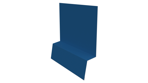 Планка стартовая фальц 135x30x55 мм, 5015 небесно-синий глянцевый